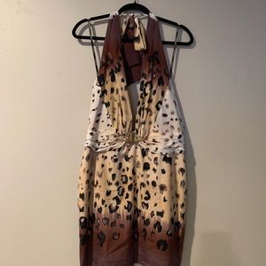 Bebe animal print dress